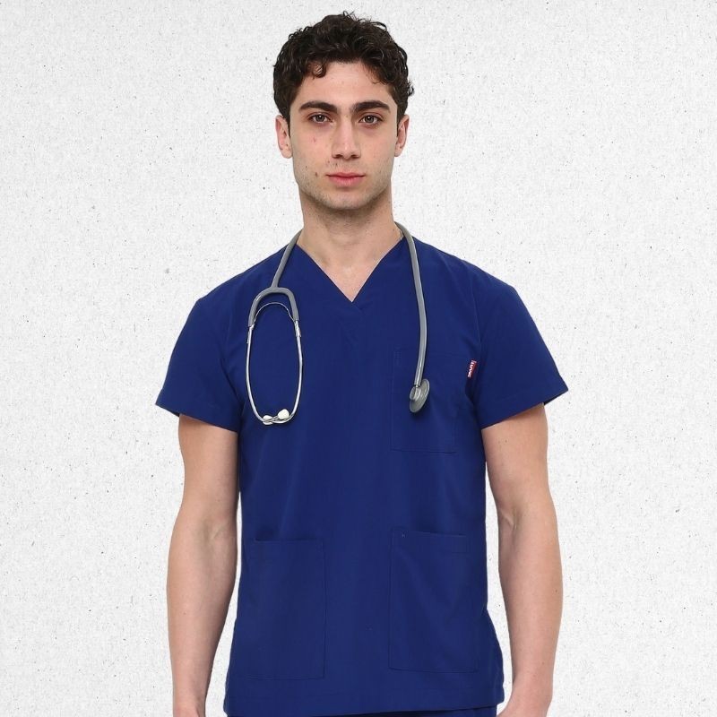 İkon LİNDA Sax Mavi Doktor Hemşire Likralı Erkek TEK ÜST, İkon Medikal | Doktor ve Hemşire Forması, Medikal Giyim İkon LİNDA Sax Mavi Doktor Hemşire Likralı Erkek TEK ÜST, İkon Medikal | Doktor ve Hemşire Forması, Medikal Giyim