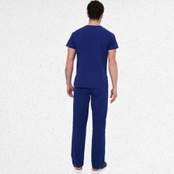 İkon LİNDA Sax Mavi Doktor Hemşire Likralı Erkek Takım, İkon Medikal | Doktor ve Hemşire Forması, Medikal Giyim,